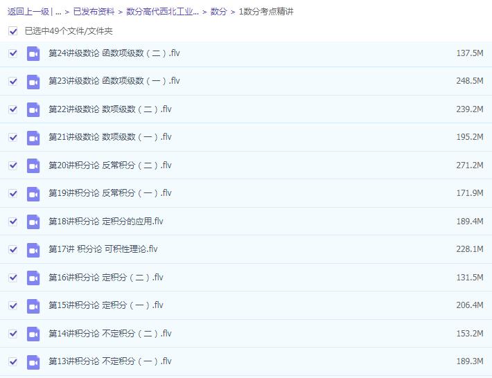 华东师范大学数学系《数学分析》考点精讲及复习思路-数学分析名校真题精讲-华东师范大学数学系版《数学分析》考研冲刺串讲及模拟四套卷精讲-北京大学数学系《高等代数》考点精讲及复习思路-高等代数名校真题精讲-高等代数冲刺串讲网盘... 华东师范大学数学系《数学分析》考点精讲及复习思路-数学分析名校真题精讲-华东师范大学数学系版《数学分析》考研冲刺串讲及模拟四套卷精讲-北京大学数学系《高等代数》考点精讲及复习思路-高等代数名校真题精讲-高等代数冲刺串讲网盘...
